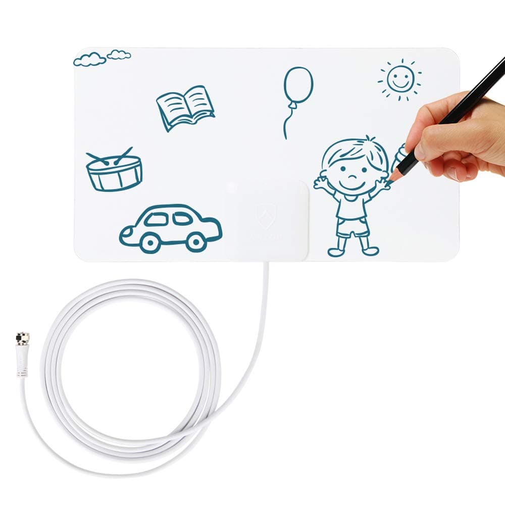 ANTV Indoor TV Antenna with Table Stand, 30 Mile Long Range