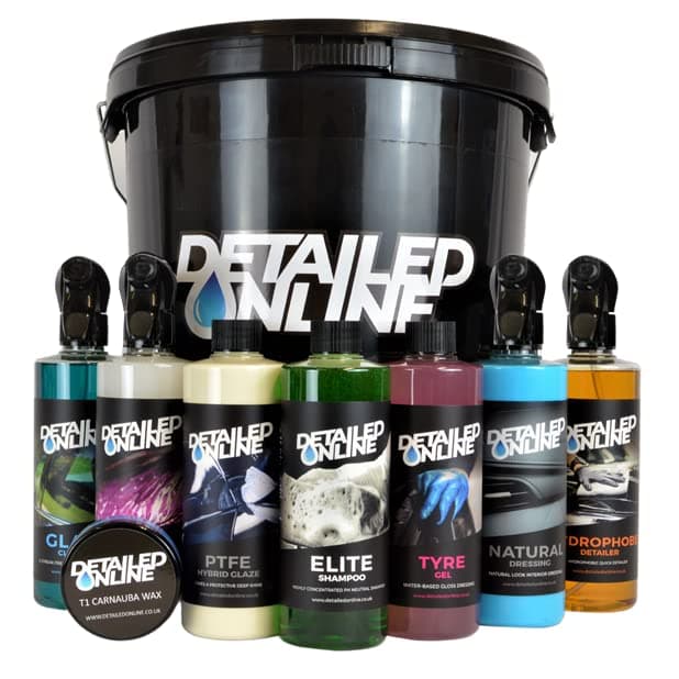DetailedOnline Car Valeting Detailing PTFE Car Kit Pack Wash Cleaning Carnauba Wax