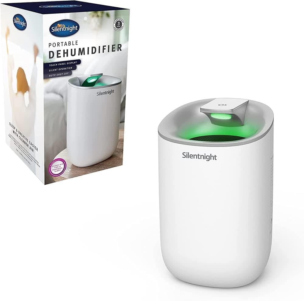 Silentnight 39899 Dehumidifier / Controls Moisture Levels / Helps Allergies / Quiet and Portable,White,600ml
