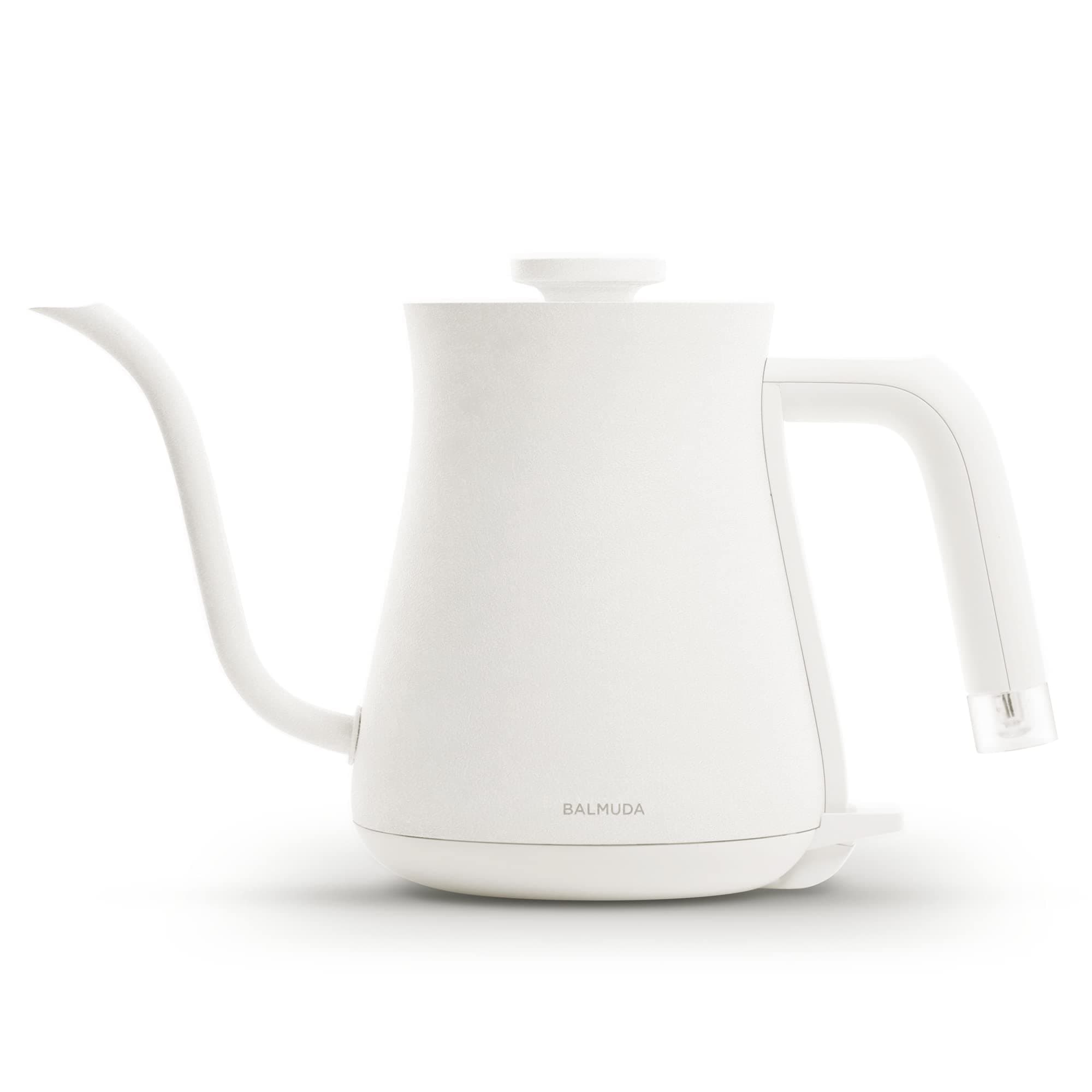 The Kettle | Electric Gooseneck Kettle | Lightweight | Stainless Steel | 0.6L (20fl oz) Capacity | Neon Light Indicator | Perfect for Tea and Coffee | US Version | White