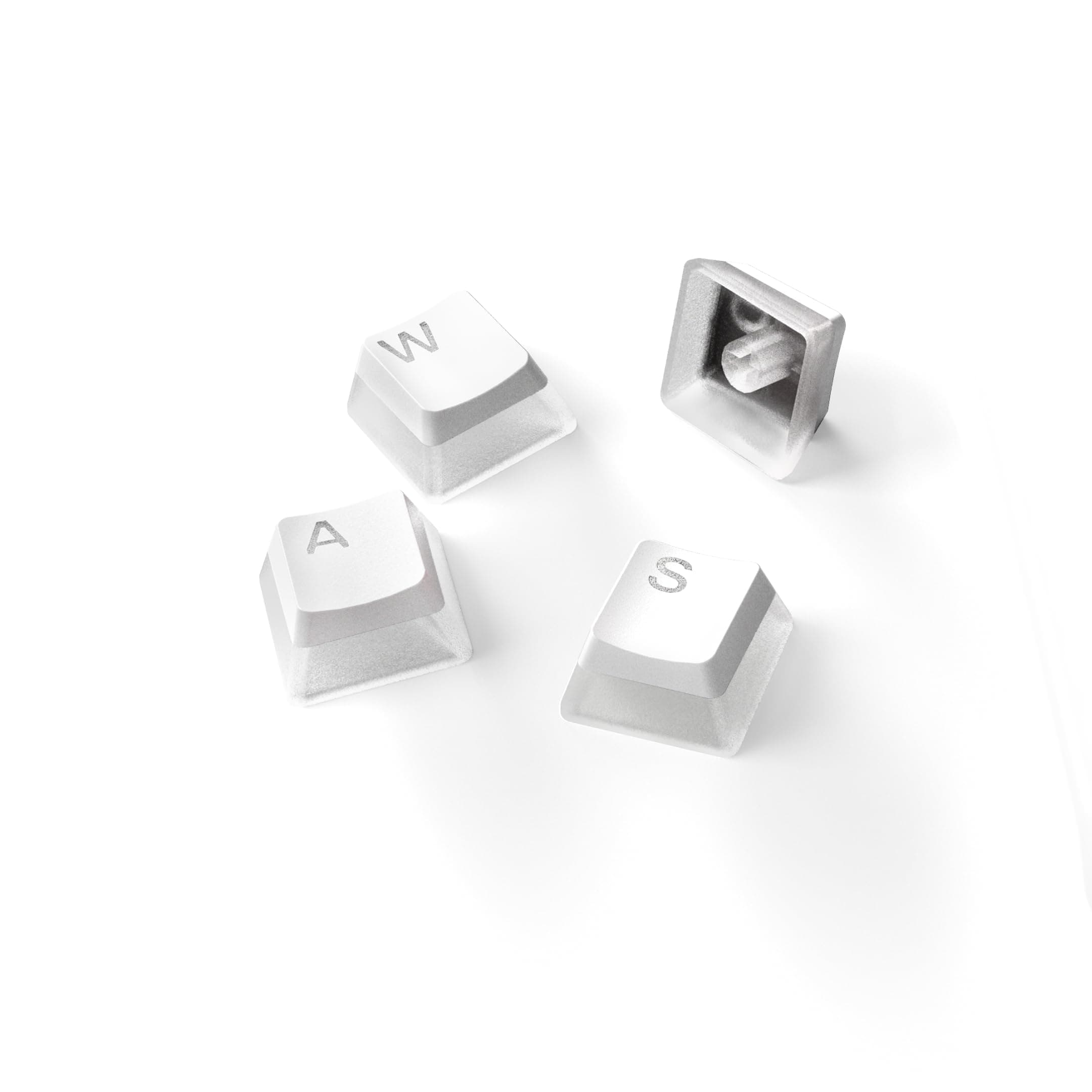 SteelSeries PrismCaps Double Shot Pudding-Style Keycaps Durable PBT Thermoplastic Compatible with widest Range of Mechanical Keyboards MX Stems - White