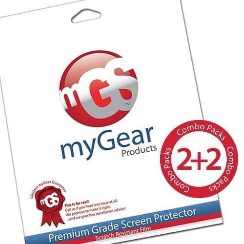 myGear Products 2 Clear & 2 Anti-Glare Combo Pack Screen Protectors for Samsung Sidekick 4G (4 Pack)