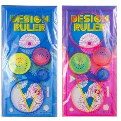 Realshopee Birthday Party Return Gifts for Kids Design Ruler + Thank You Card + Gift Wrapped - Set of 10