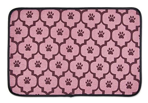 Bone Dry CAMZ36740 Microfiber Pet Mat 12" x 18", Small, Lattice Cranberry