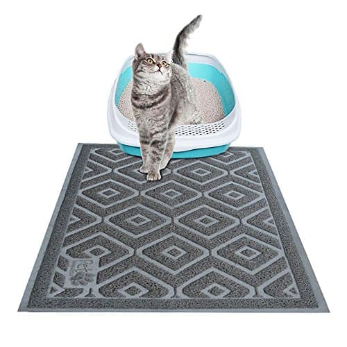 Pet Pawsabilities Non Toxic Cat Litter Mat, Traps & Keeps Cat Litter Off Your Floors, Phthalate Free, Non-Slip, Waterproof, Easy to Clean, Extra Large 35''X23'', Soft on Paws.