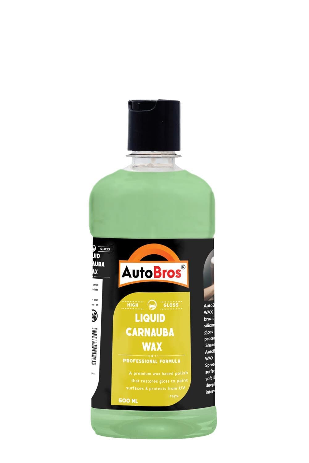 Auto Bros Liquid Wax Car Polish 500ml | High Gloss | Streak Free | Restores Gloss |