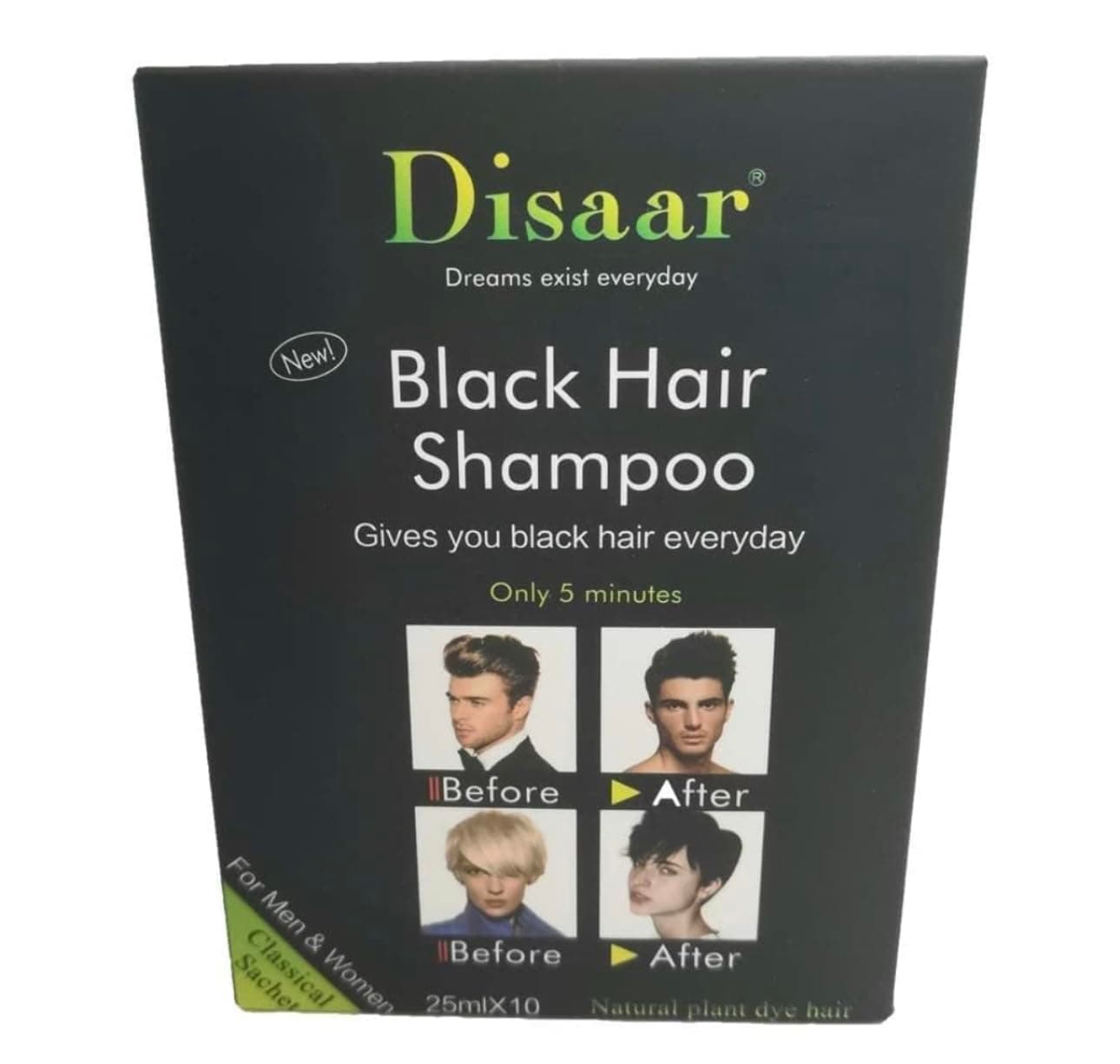 Disaar Black Hair Shampoo 10 x 25 ml
