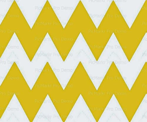 Large Gold Chevron - Side Strips - Edible Cake Side Toppers - D10056