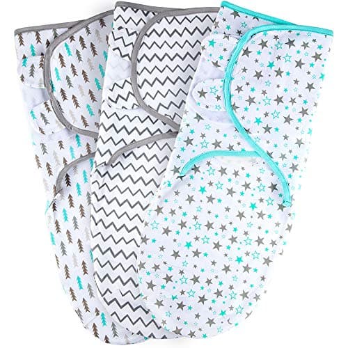 Baby Swaddle Blanket Wrap, 0-3-Month, Small-Medium, Newborn Babies Swaddling Sack, Infant Adjustable Swaddles