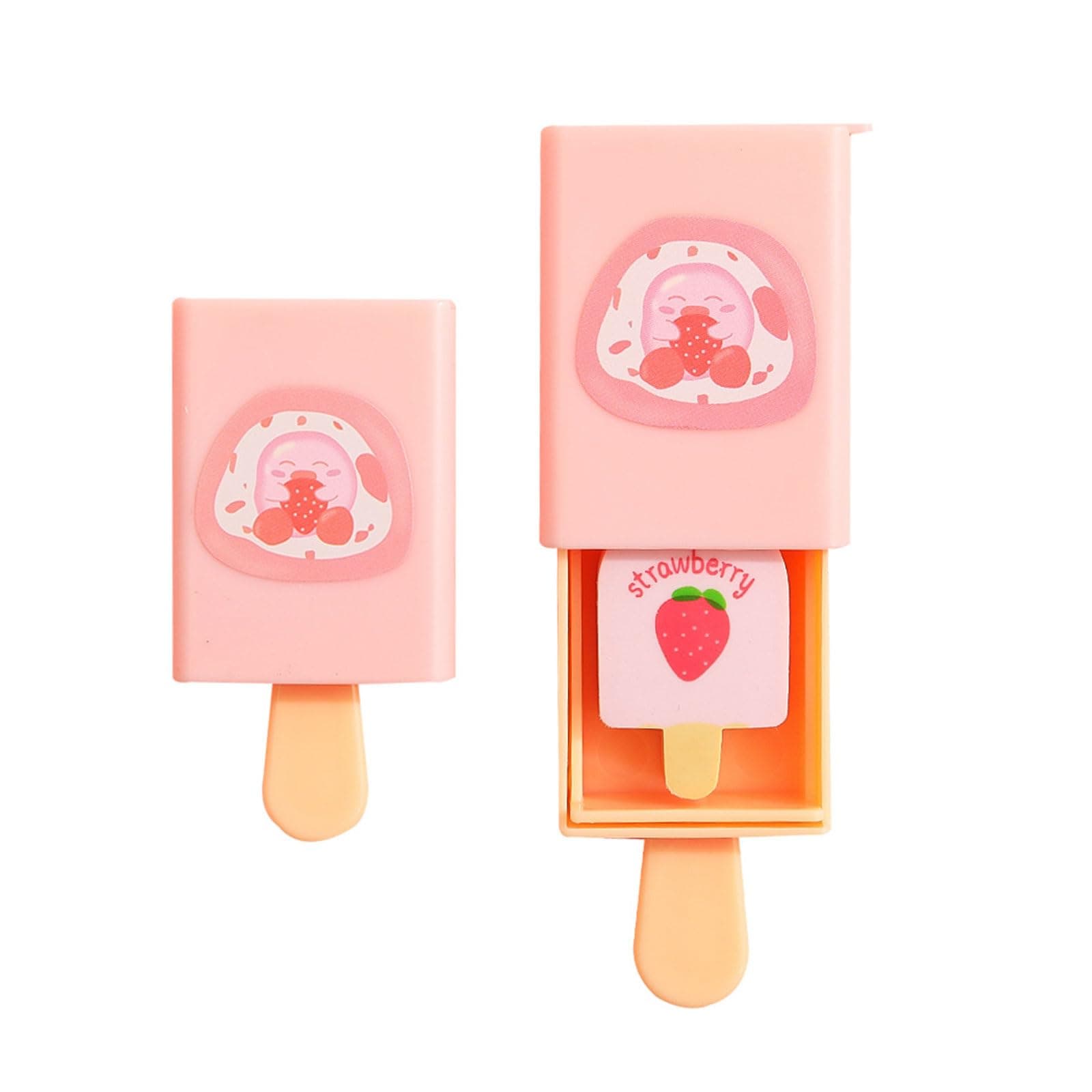 Fun Magic Box Pencil Eraser Cute Ice Cream Shape Rubber Eraser Easy to Clean for Kids School Student Prize Party Present Cute Erasers for Girls Kids School Pencil Erasers Magic Box Shaped Erasers