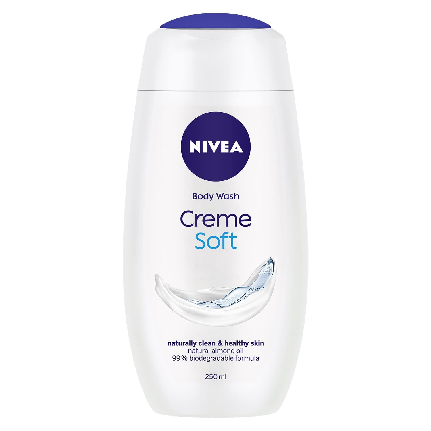 NIVEA Care Shower Creme Soft (250 ml) Caring Shower Body Cream Enriched with Almond Oil, Moisturising Shower Gel Body Wash, Skin Moisturiser with Mild Scent