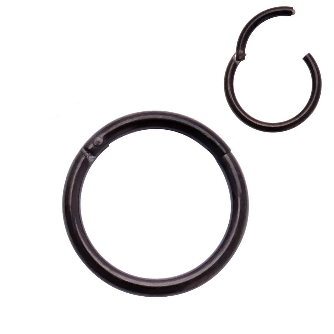 4youquality Surgical Steel Nose Ring Septum Clicker Hinge Segment Ear Helix Tragus Ring Hoop Nose Rings
