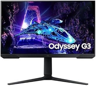 Samsung Odyssey G3 G30D 24" Gaming Monitor with 180Hz refresh rate & 1ms response time, AMD FreeSync, FHD 1920 x 1080 and 3-sided Borderless design - LS24DG302EMXUE