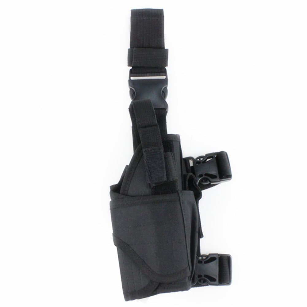Tactical Leg Holster Black Adjustable Tactical Army Drop Leg Holster for Pistol Gun Drop Puttee Thigh Holder