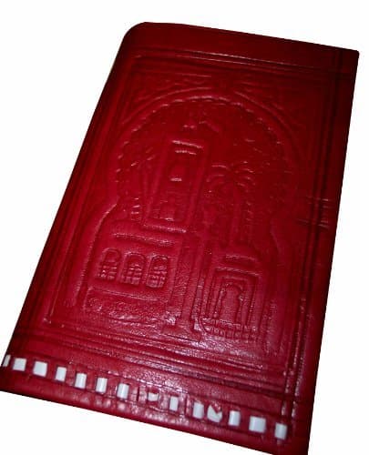 Handmade Moroccan By-fold Leather Wallet Large Vintage Exquisite Handy Pink