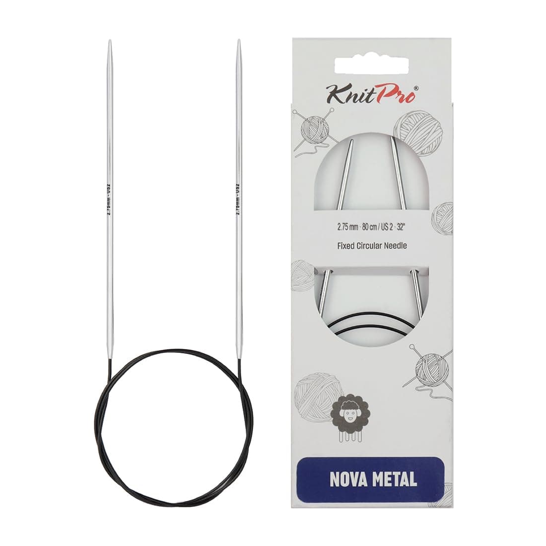 KnitPro Nova Fixed Circular Needle 16" (40cm) | US Size 2 (2.75mm)