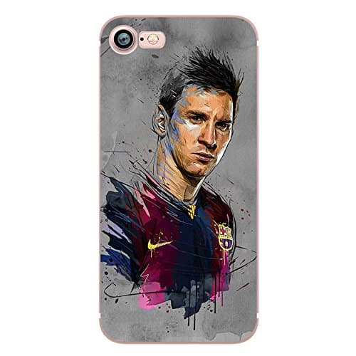 ABELE Messi Neymar iPhone7 iPhone 7 Plus TPU protective Case (Messi, iPhone 7)
