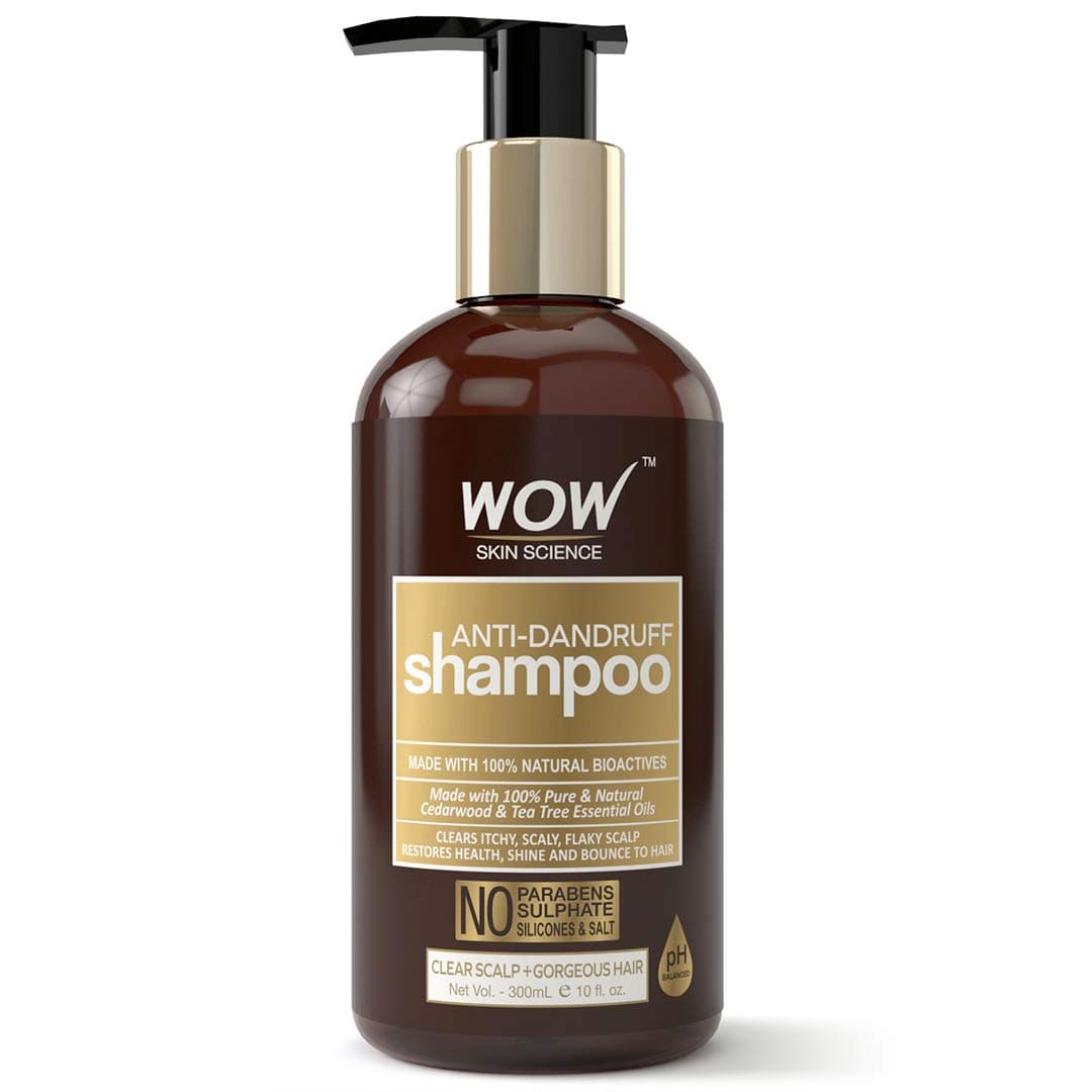 WOW Skin Science Anti Dandruff Shampoo - 300Ml, White