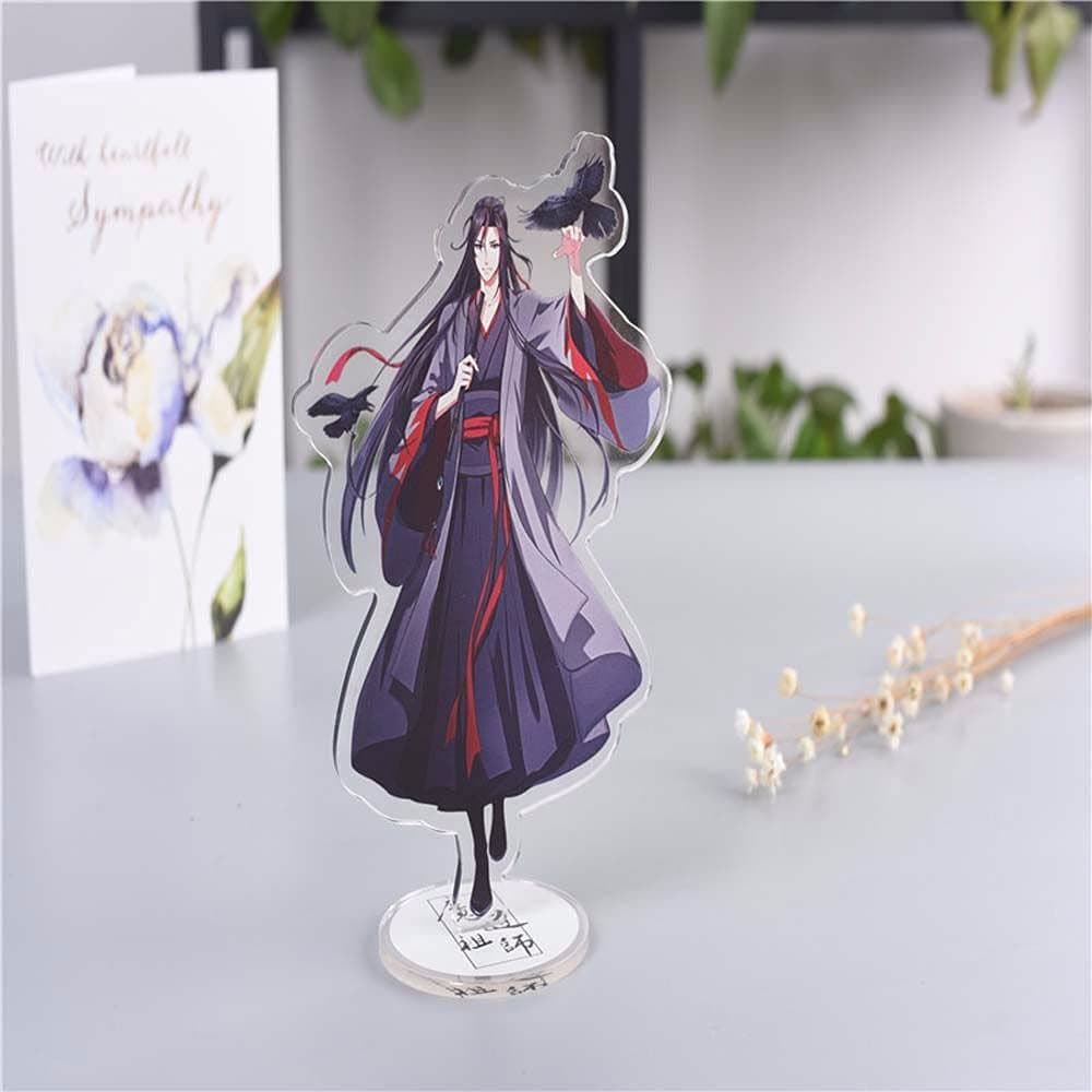 Mo Dao Zu Shi Acrylic Stand Wei Wuxian LAN Wangji Jiang Cheng Jin Ling Action Figures Model Plate Collection Model Anime Around Toys Fans Gift(D)