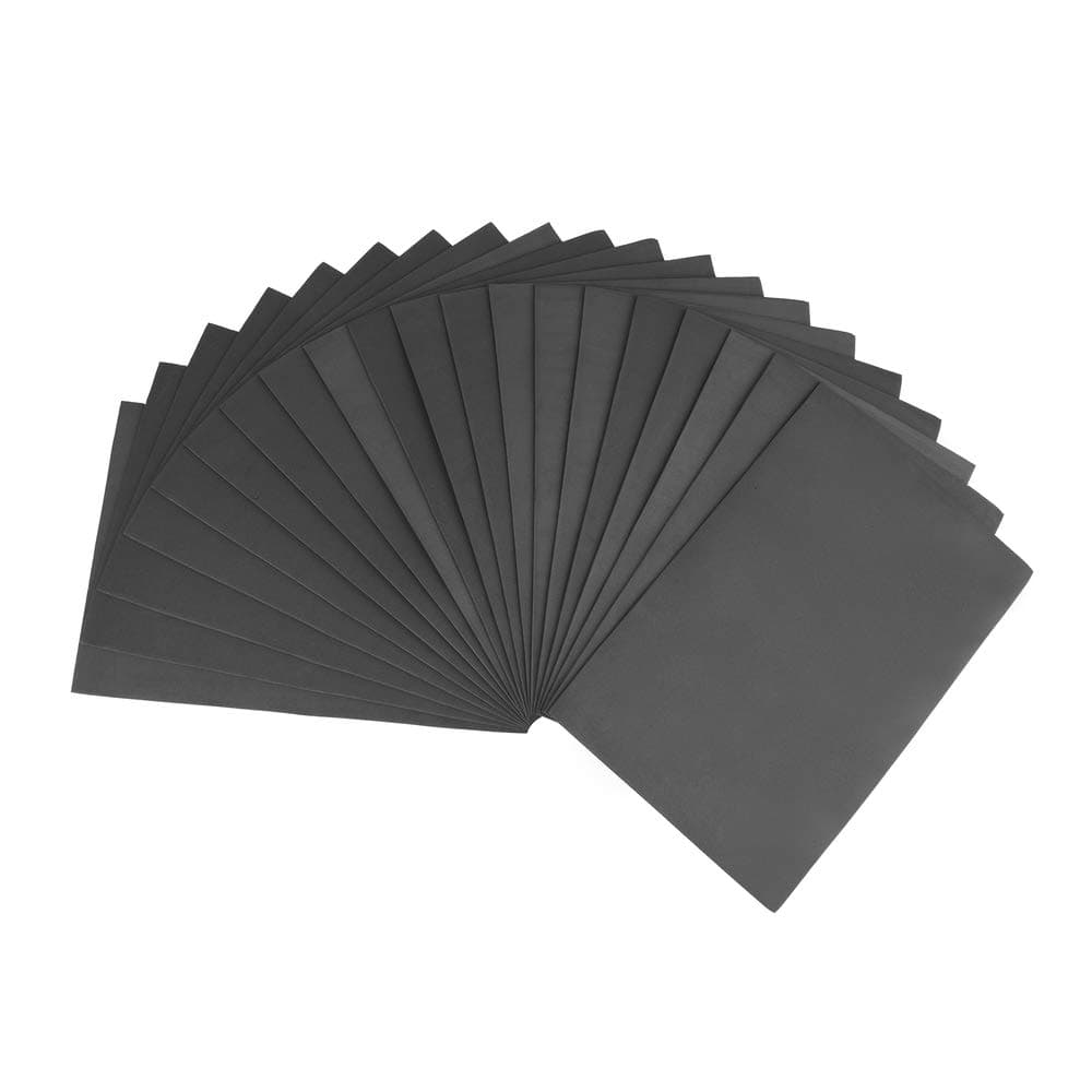 20 Sheets Black Foam Rubber Foam for Crafts Format: 21 x 29.7 cm A4