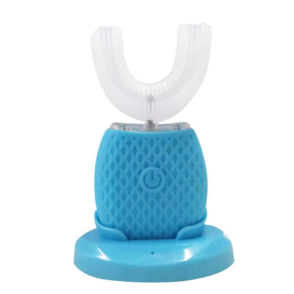 Ultrasonic Toothbrush, Automatic Toothbrush 360° Electric Sonic Toothbrush Tooth Whitening Kit with LED Light, IPX7 Waterproof, Hands Free Rechargeable Tooth Brush for Adults