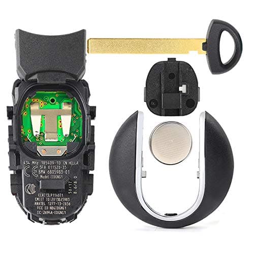 keyless entry remote car key fob replacement 433MHz FCC ID:NBGIDGNG1 for BMW MINI cooper 2016 2017 with insert key IC:2694A-IDGNG1