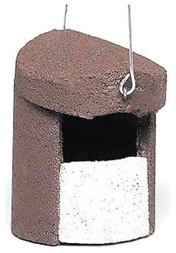 Schwegler 00152/8 Partially Open-Fronted Bird House Wood Concrete for Hanging