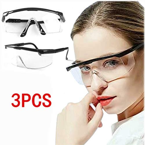 Safety Protective Goggles, Crystal Clear Eye Protection,Dust-Proof Breathable Laboratory Dustproof Glasses,Splash,Anti-Fog,Medical Surgical Goggles for Unisex Use