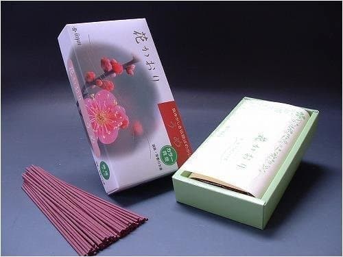 KUNJUDO Incense Hana Kaori Ume (Japanese Apricot) #636, 1 Set of 335 Pieces, Less Smoke, Made in Japan