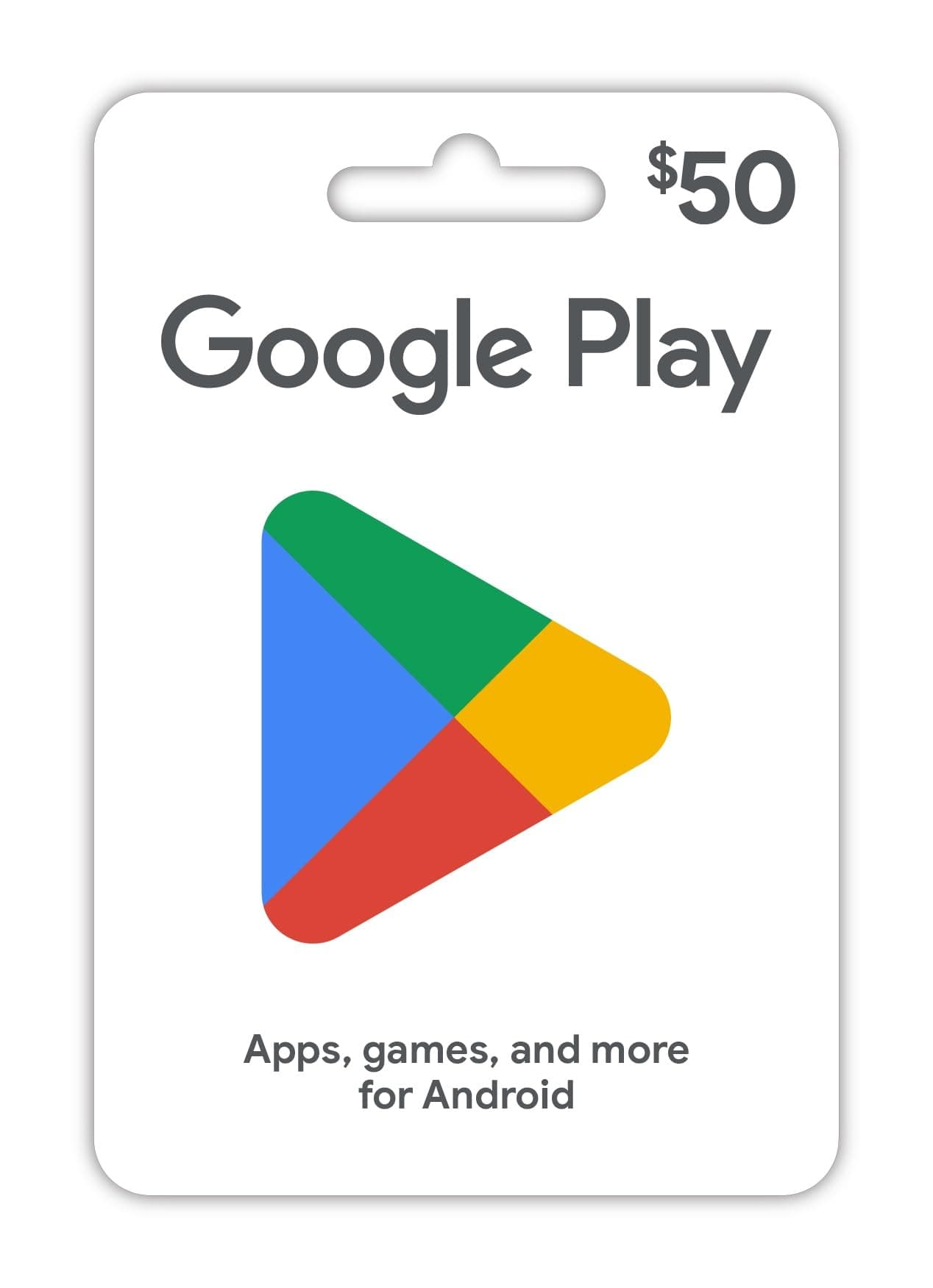 Google Play gift card $50 - give the gift of games, apps and more (US Only)