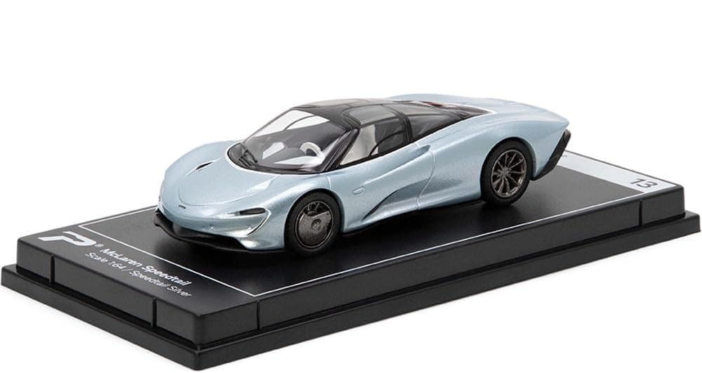 1:64 Scale McLaren Speedtail Speedtail Silver Hypercar League Collection No.13