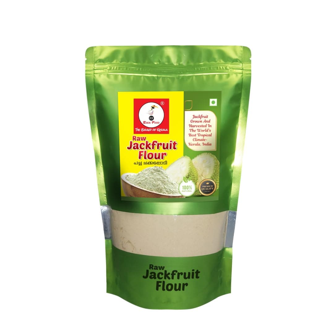 JACKFRUIT FLOUR FROM KERALA 475 G | ZERO BITTERNESS | NEUTRAL TASTE || JACKFRUIT GROWN AND HARVESTED IN KERALA TROPICAL CLIMATE | FROM EDEN______FOOD 475 GM