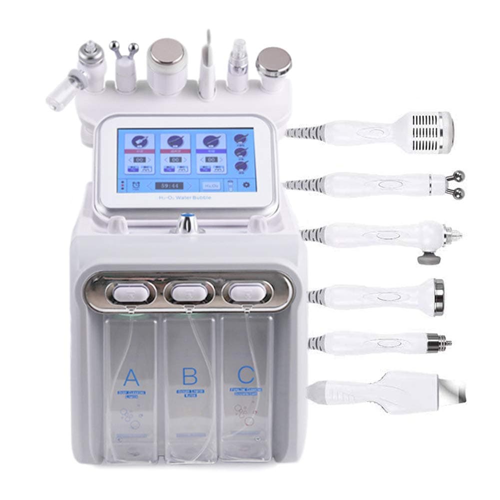 Hydrogen Oxygen Facial Machine, 7 in 1 Professional Diamond Microdermabrasion Machine Water Peeling Hydro Dermabrasion RF Scrubber Hydrafacial Machine