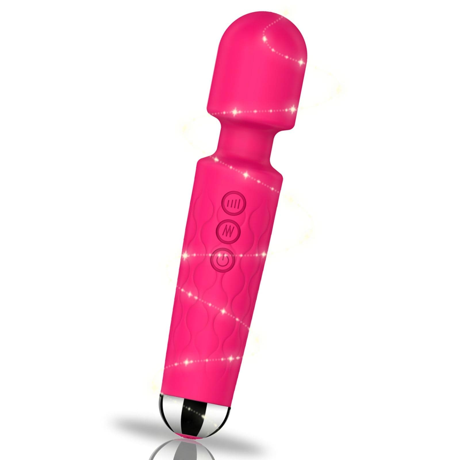 Vibrateuroy for Women-20 Vibration Modes 8 Speeds, Rebound Design-Waterproof and Rechargeable Adult Toy-Red