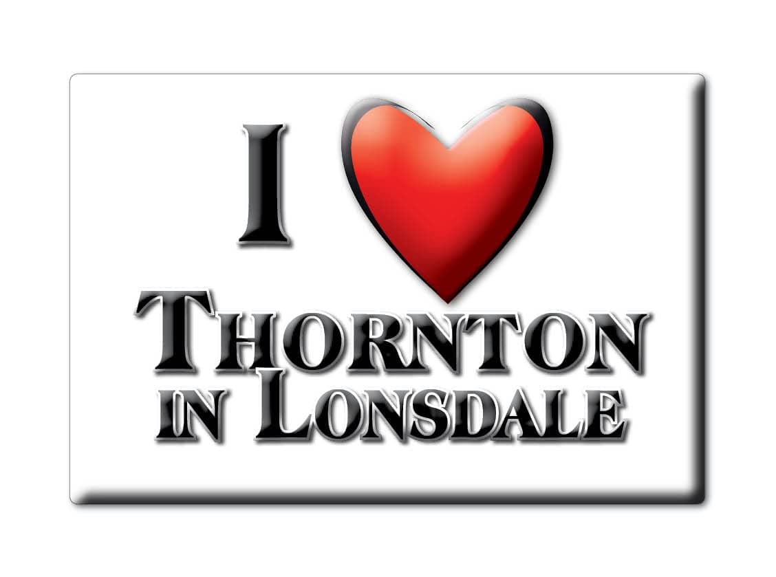 Enjoymagnets THORNTON IN LONSDALE (ENG) FRIDGE MAGNET ENGLAND ENGLAND SOUVENIR I LOVE GIFT PRESENT