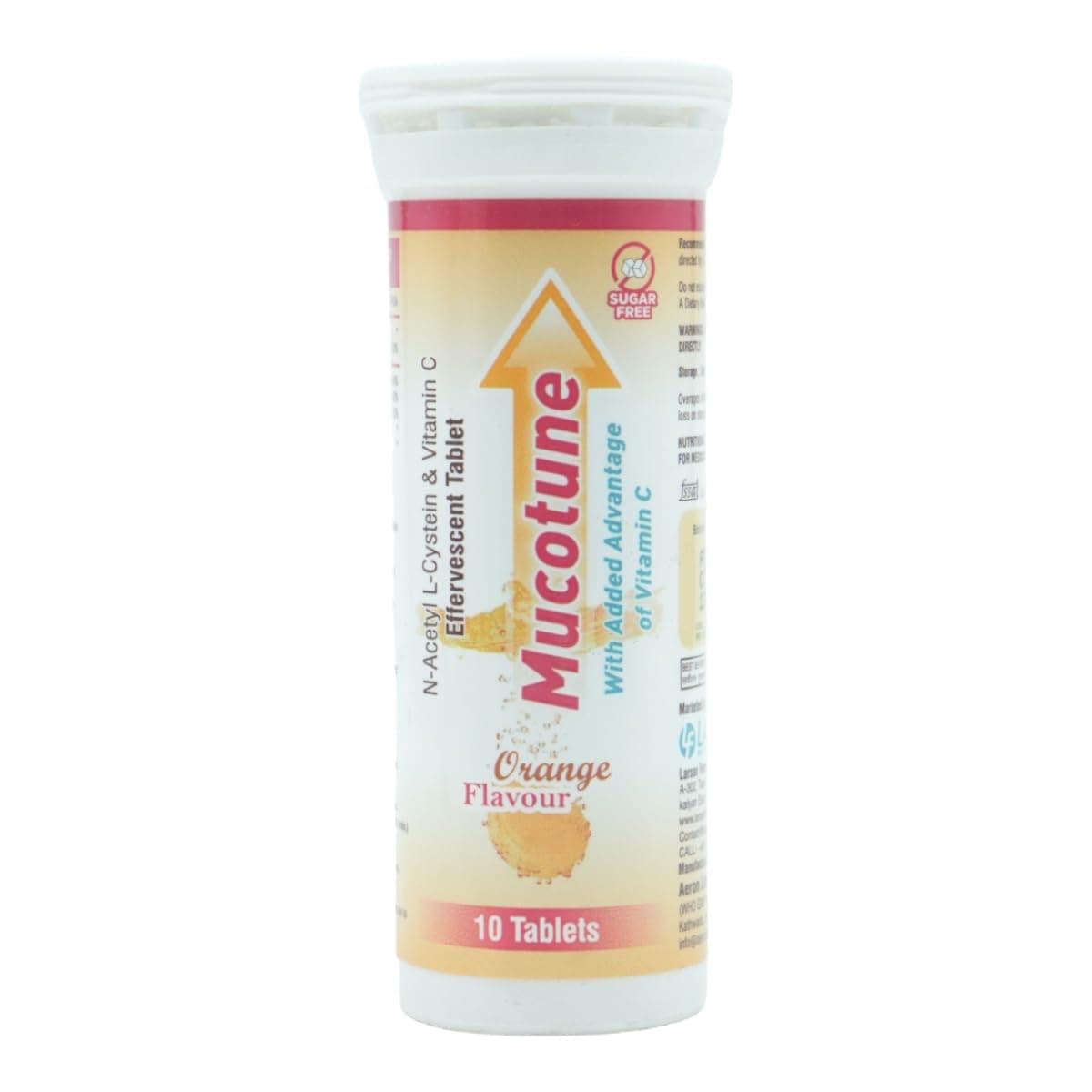 Mucotune Orange Effervescent Tablet 10's