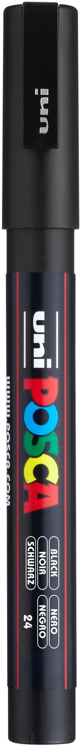 Posca Marker 3M in Black, Pens for Art Supplies, School, Rock Art, Fabric, Paint Pen, Art, Posca Markers