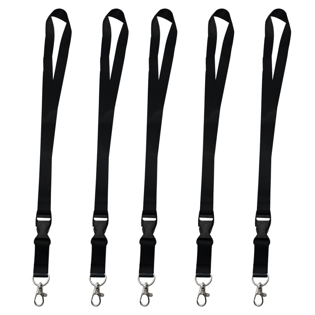 Black Lanyards Vans Lanyard Lanyards for ID Badges Lanyard for Keys Cruise Lanyards Thick Landyards Wallet Neck Strap Keychainfor Women Men(5 Piece)