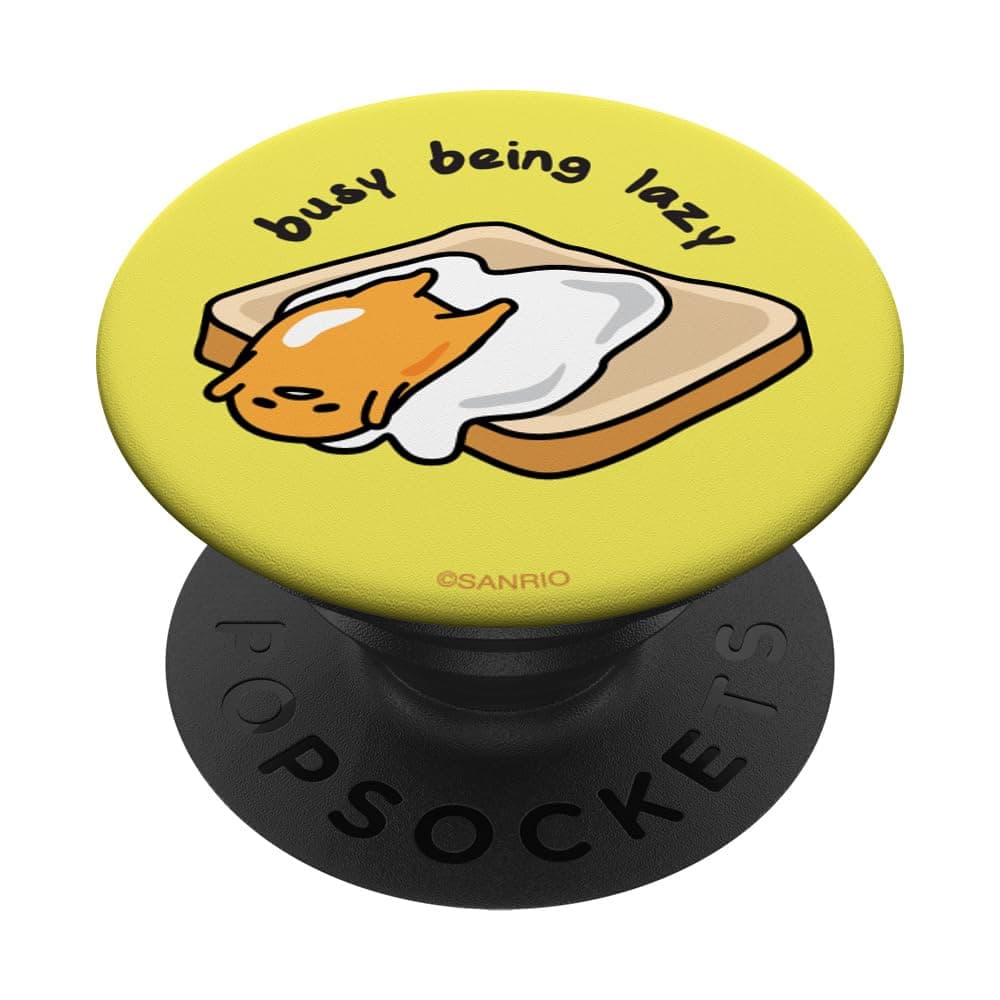 Gudetama the Lazy Egg Busy Being Lazy PopSockets Adhesive PopGrip