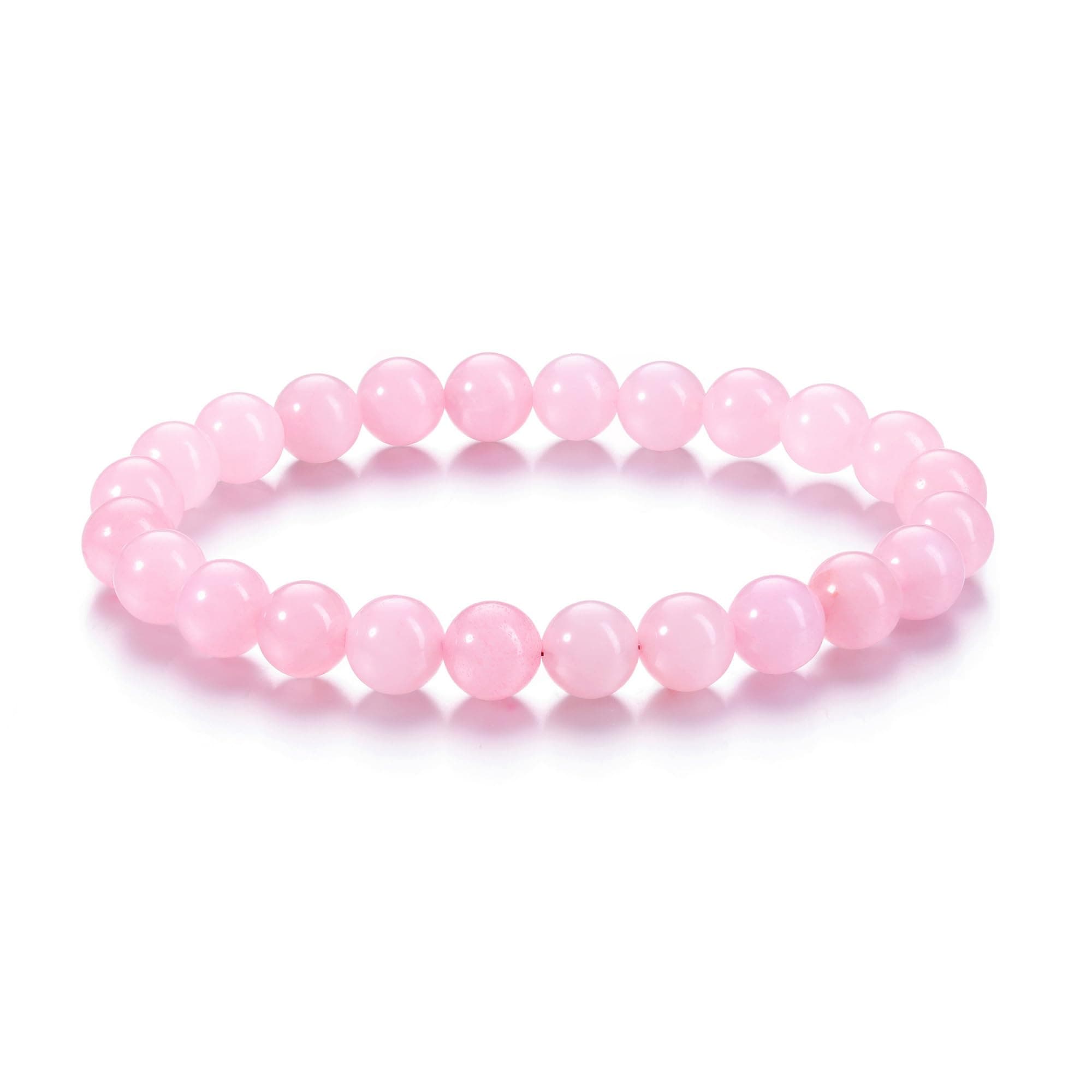 CrystalTears Healing Crystal Bracelet 8mm Natural Gemstone Bead Bracelets for Women Men Energy Quartz Crystal Stone Stretch Bracelet Gifts for Her Christmas Valentine