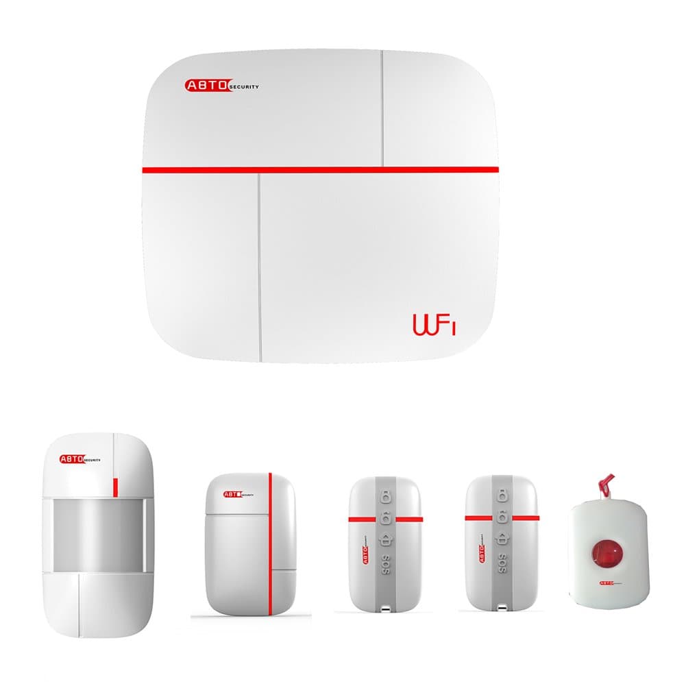 SZABTO Vcare WIFI Smart Home Security System Android/IOS APP Control Door Window Sensor Remote Control PIR Detector Medical SOS Alarm