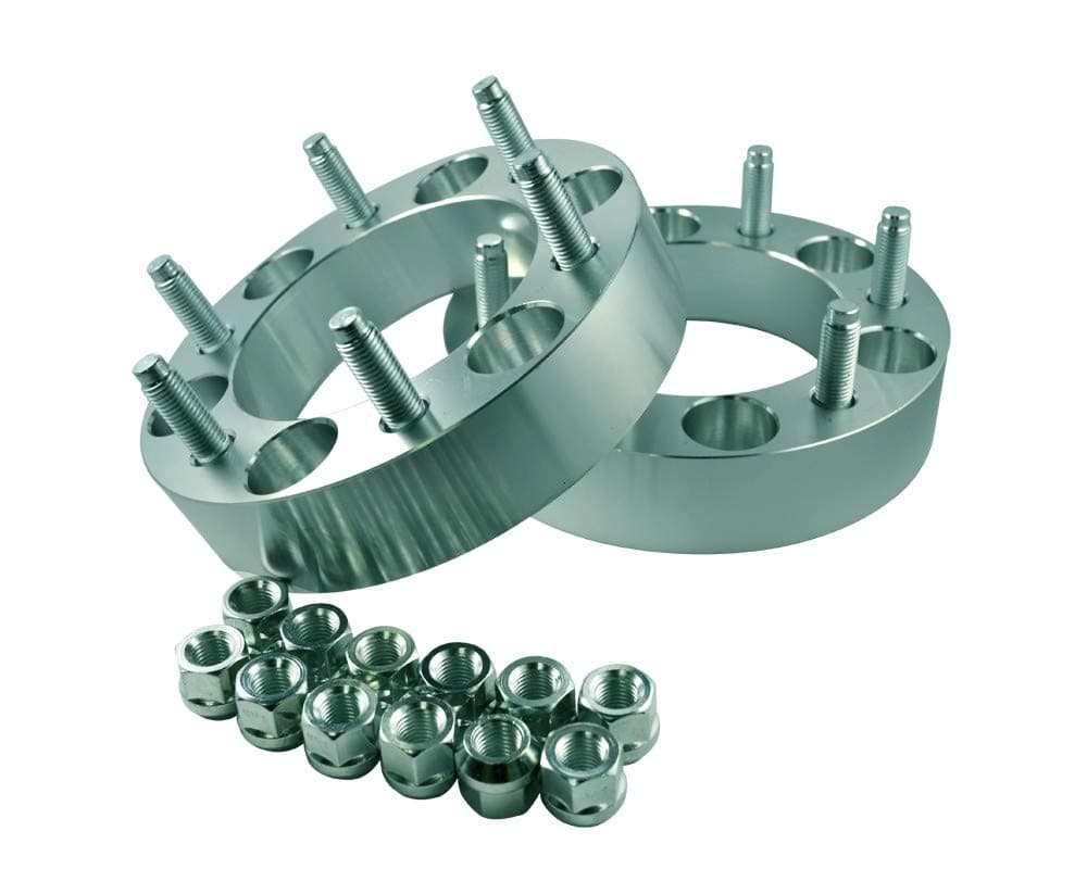 EZAccessory 2 Billet Wheel Adapters 6x5.5 to 6x5.5 (6x139.7 to 6x139.7) Thickness 1 inch 108mm Bore Compatible with Nissan 12x1.25 Studs