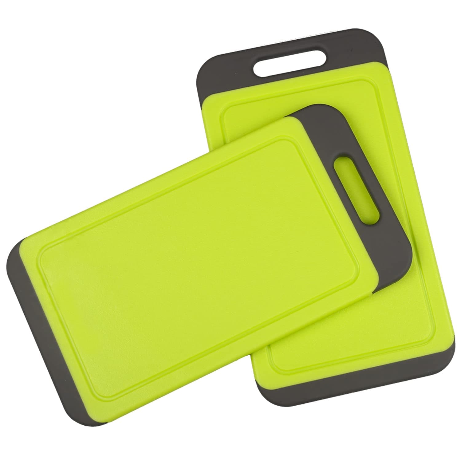 Mini Kitchen Cutting Board Mats, BPA Free, Dishwasher Safe, Juice Grooves, Thicker Boards, Easy Grip Handle, Non Porous, 2 pack