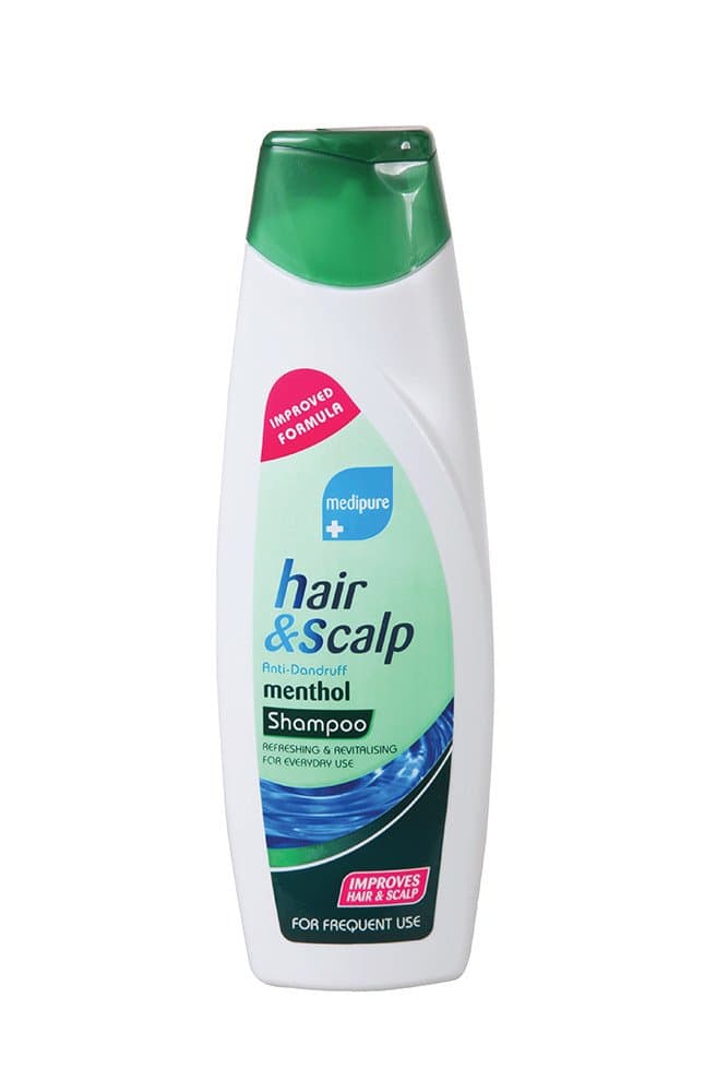 Xpel Medipure Hair & Scalp Anti Dandruff Menthol Shampoo 400ml, 40176