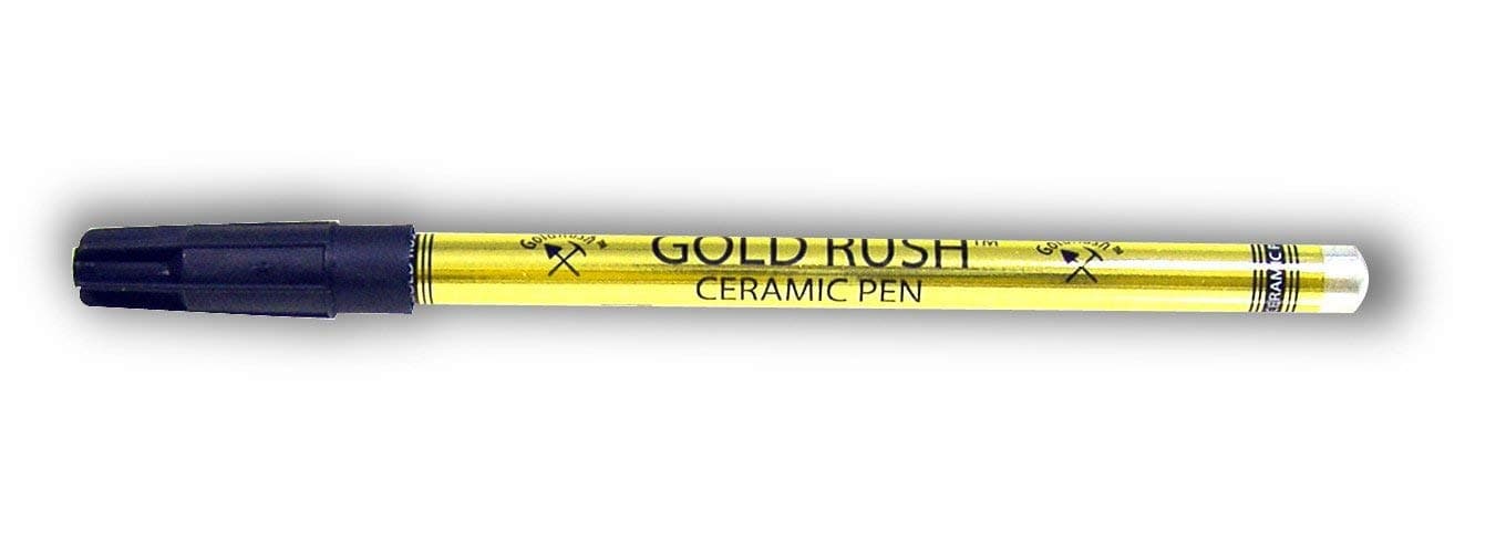 Liquid Metallic Gold Pen for Kiln-Fired Pottery and Ceramics