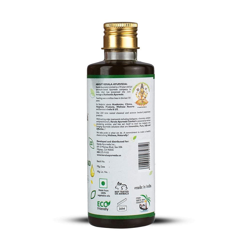 Kerala Ayurveda Durdurapathradi Keram - Coconut Oil Based Herbal Scalp Massage Oil to Soothe Scalp Dryness and Promote Healthy Scalp, 6.8 Fl Oz