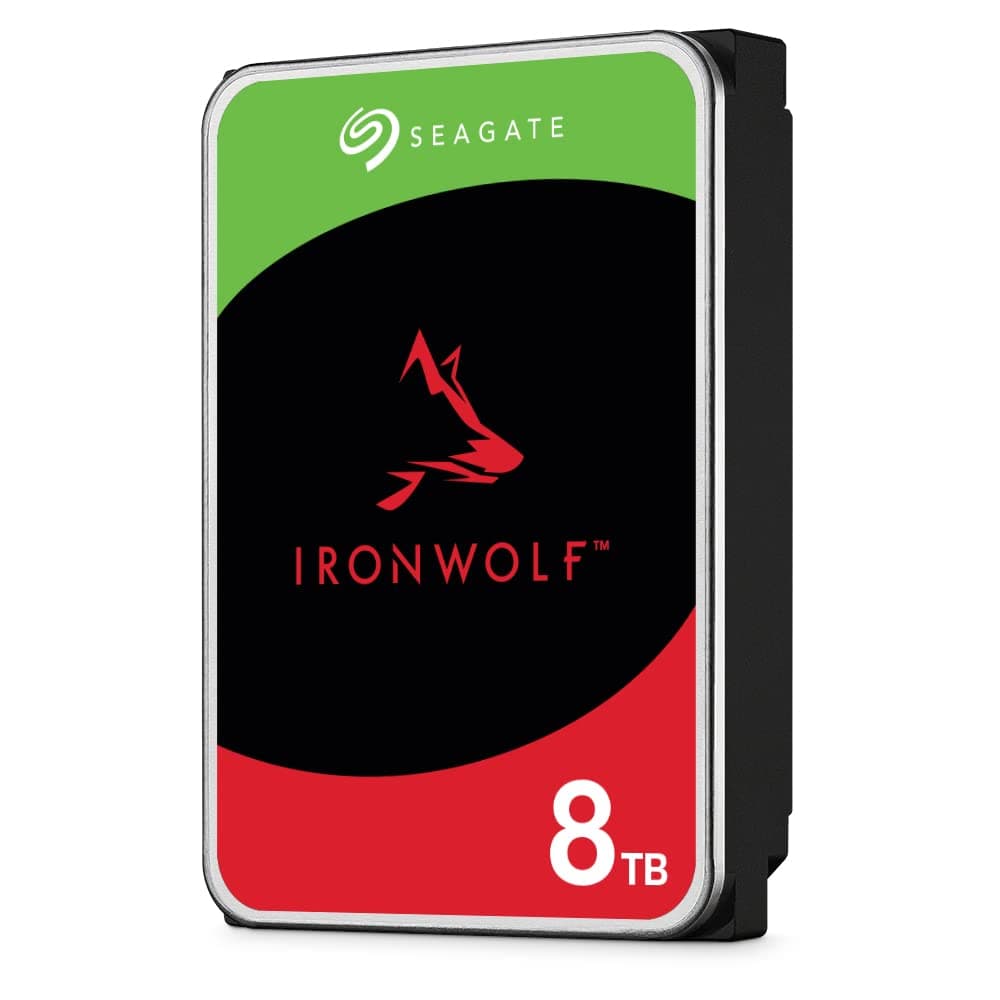 Seagate IronWolf 8 TB NAS Internal Hard Drive HDD – 3.5 Inch SATA 6 Gb/s 7200 RPM 256 MB Cache for RAID Network Attached Storage (ST8000VN0022)