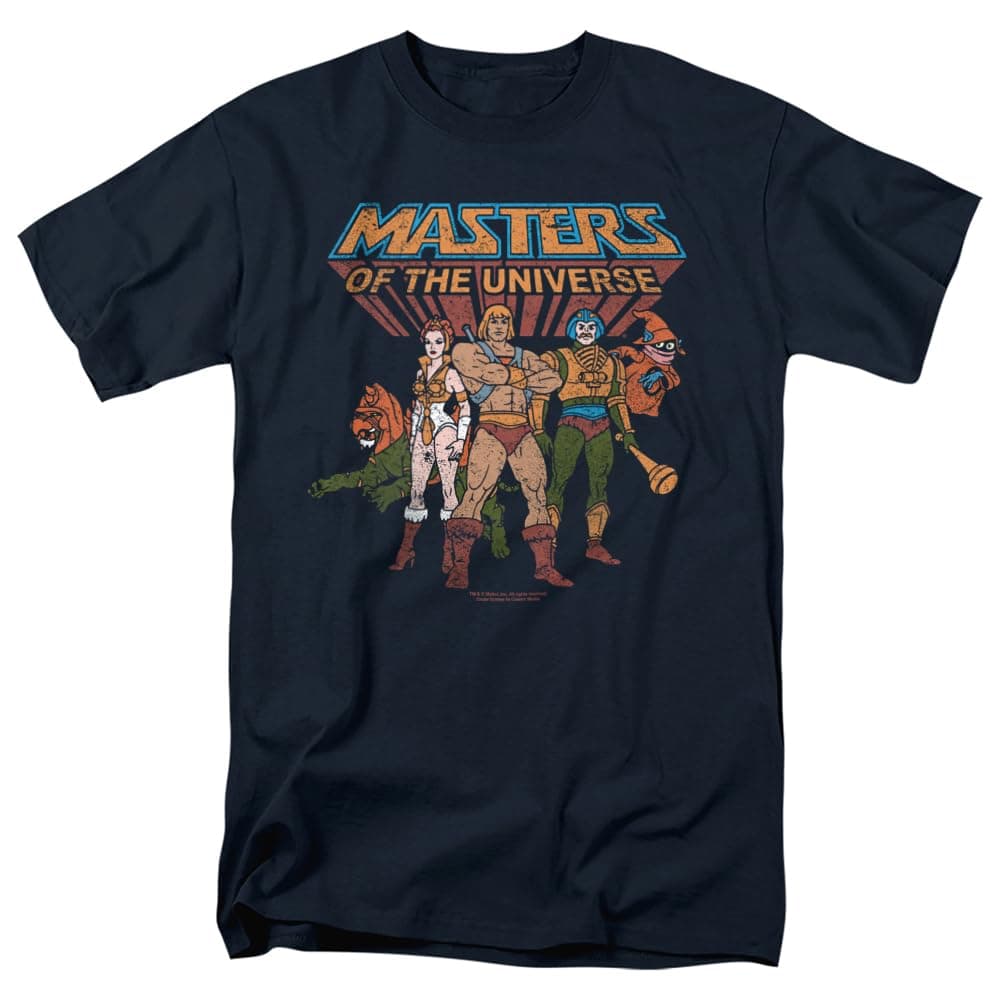 Popfunk Masters of The Universe Team of Heroes Unisex Adult T Shirt