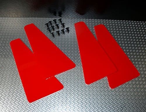 miniflapZ/Splash Guards Custom Made Mini Mud Flaps/Stone Protection Includes Fixings - Red 4mm PVC (RFMINICLASS-R-PVC)
