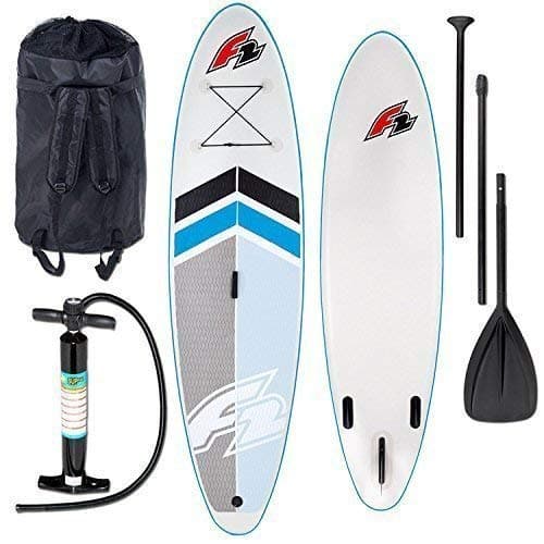 F2 TEAM Inflatable SUP stand up paddle board - ISUP Paddleboard with Paddle, Pump and Repair Kit Accessories – 10.5'